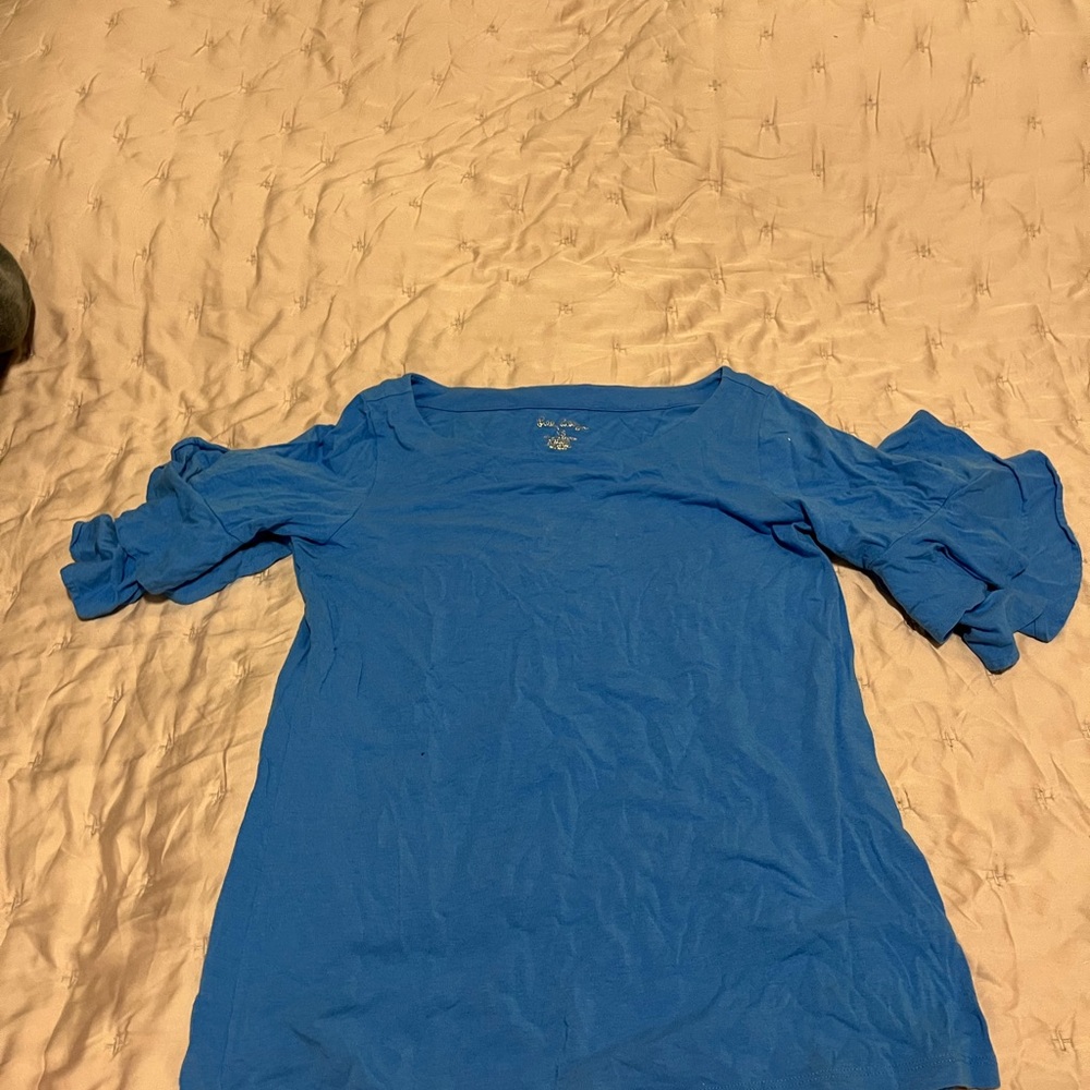Lilly Pulitzer Blue Long Sleeve Top
